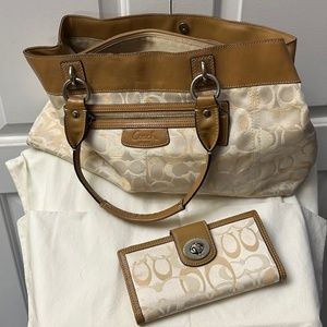 COACH purse and wallet